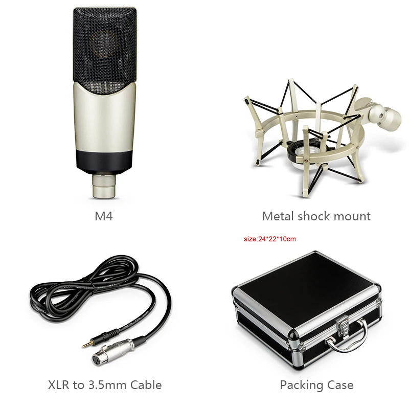 FELYBY MK4 professional condenser microphone for computer games karaoke live studio microphone