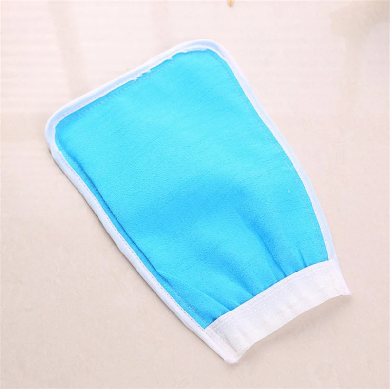 1 шт. отшелушивающая Двусторонняя перчатка для душа и спа|Банные щетки губки скребки| |