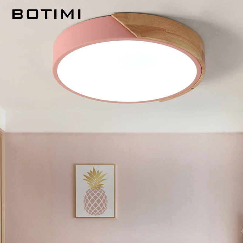 Светодиодные потолочные светильники BOTIMI 220 В круглый потолочный светильник в