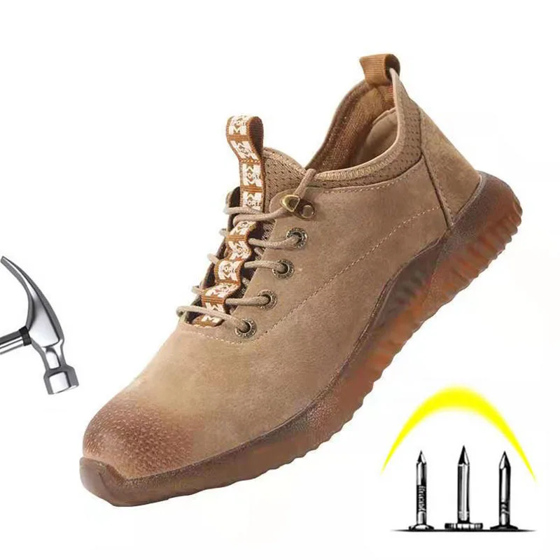 

Safety Shoes Men Women Steel Toe Boots Indestructible Work Shoes Lightweight Breathable Composite Toe Men EUR Size 37-48