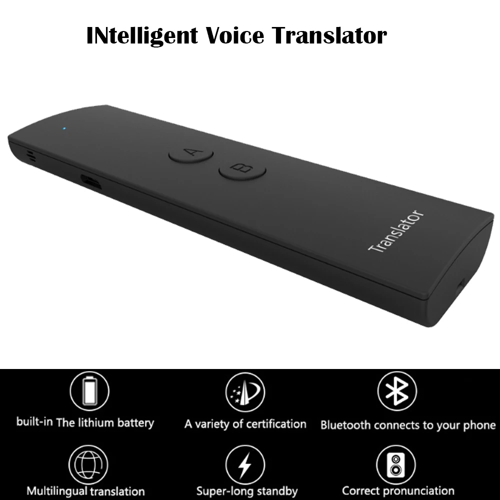 Portable Smart Voice Translator Two Way Instant Translation 3 in 1 voice Text Photo Language translator For Learning Business