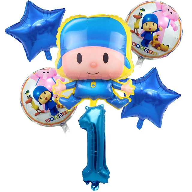 combination1-6pcs Вечерние принадлежности POCOYO детская тематическая вечеринка на день рождения украшения новорожденного ребенка душ продукты украшения одноразовые чашки - Цвет: combination1-6pcs
