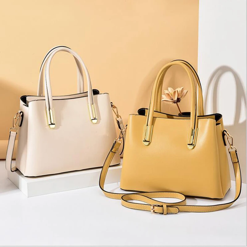 

2020 New Four Seasons Casual Handbag Killer Bag Mother Bag Middle Aged Women's Straddle Bag Large Capacity Women's Bag Fashion