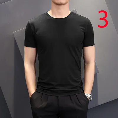 

Men's summer new simple fashion casual breathable round neck T-shirt men