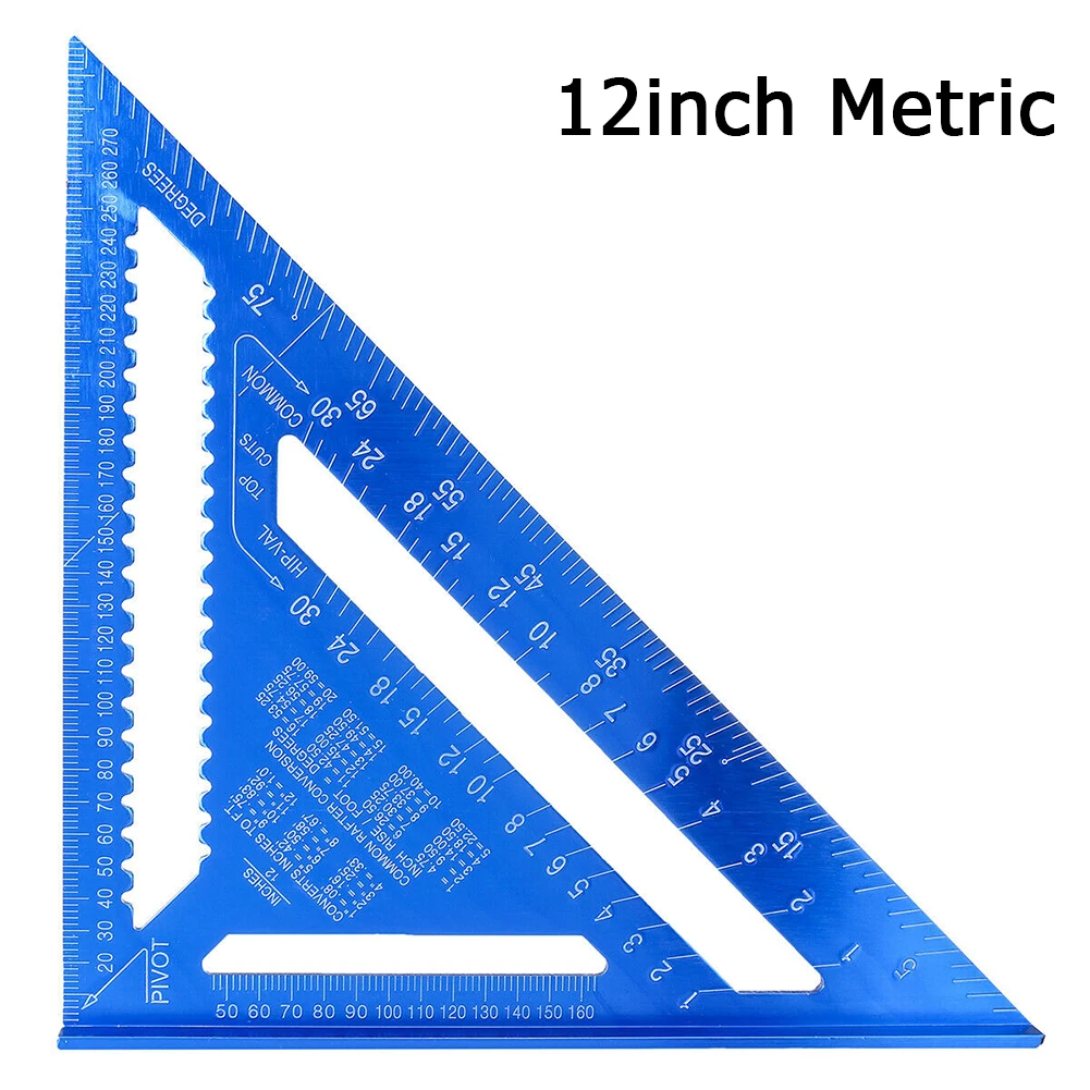 

Woodworking Triangle Ruler Measuring tool DIY Portable High stength Hard 7/12 inch