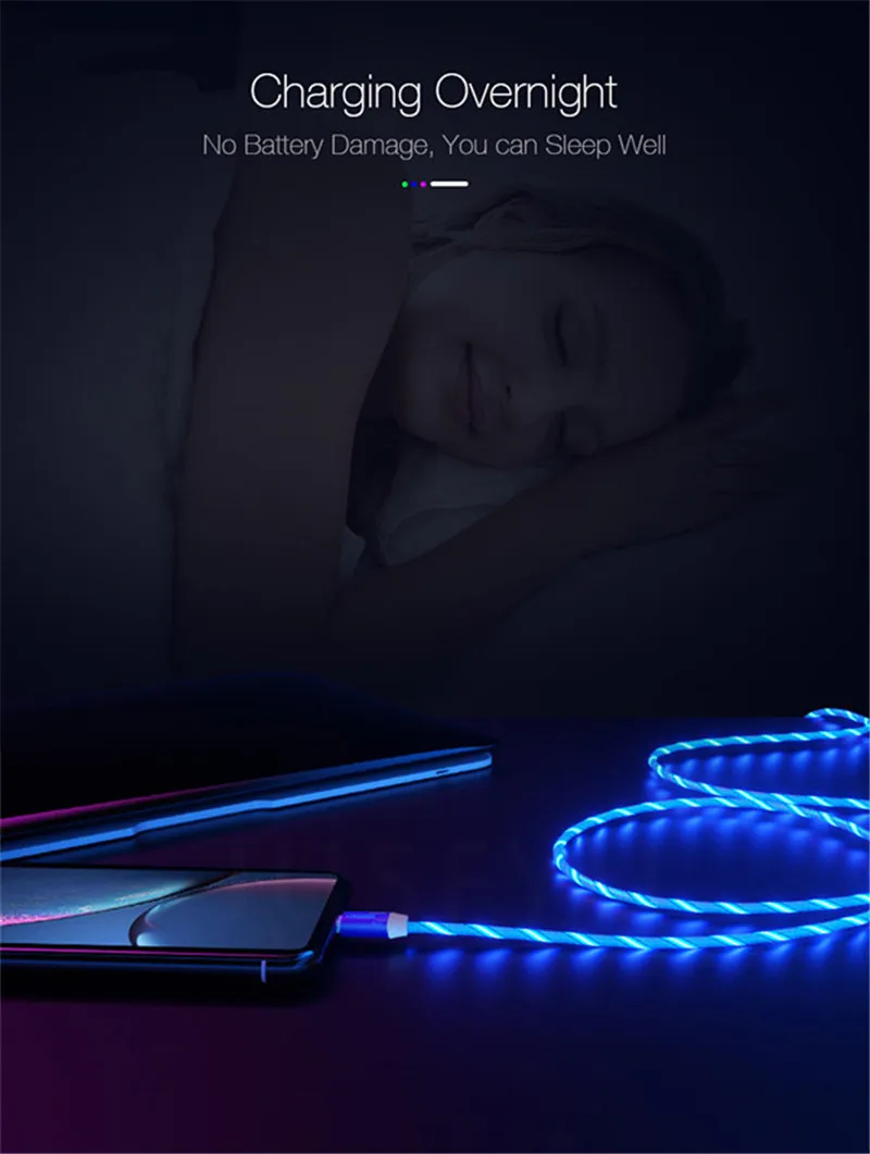 1 м светодиодный светящийся Магнитный USB кабель для передачи данных для Iphone samsung A20 A30 A40 Note 8 9 A3 A5 A9 A7 A750 вилка адаптера зарядного устройства зарядный шнур