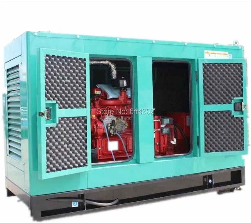 3-фазный бесшумный дизельный генератор weichai Ricardo 150kw187.5kw с щетчатым генератором