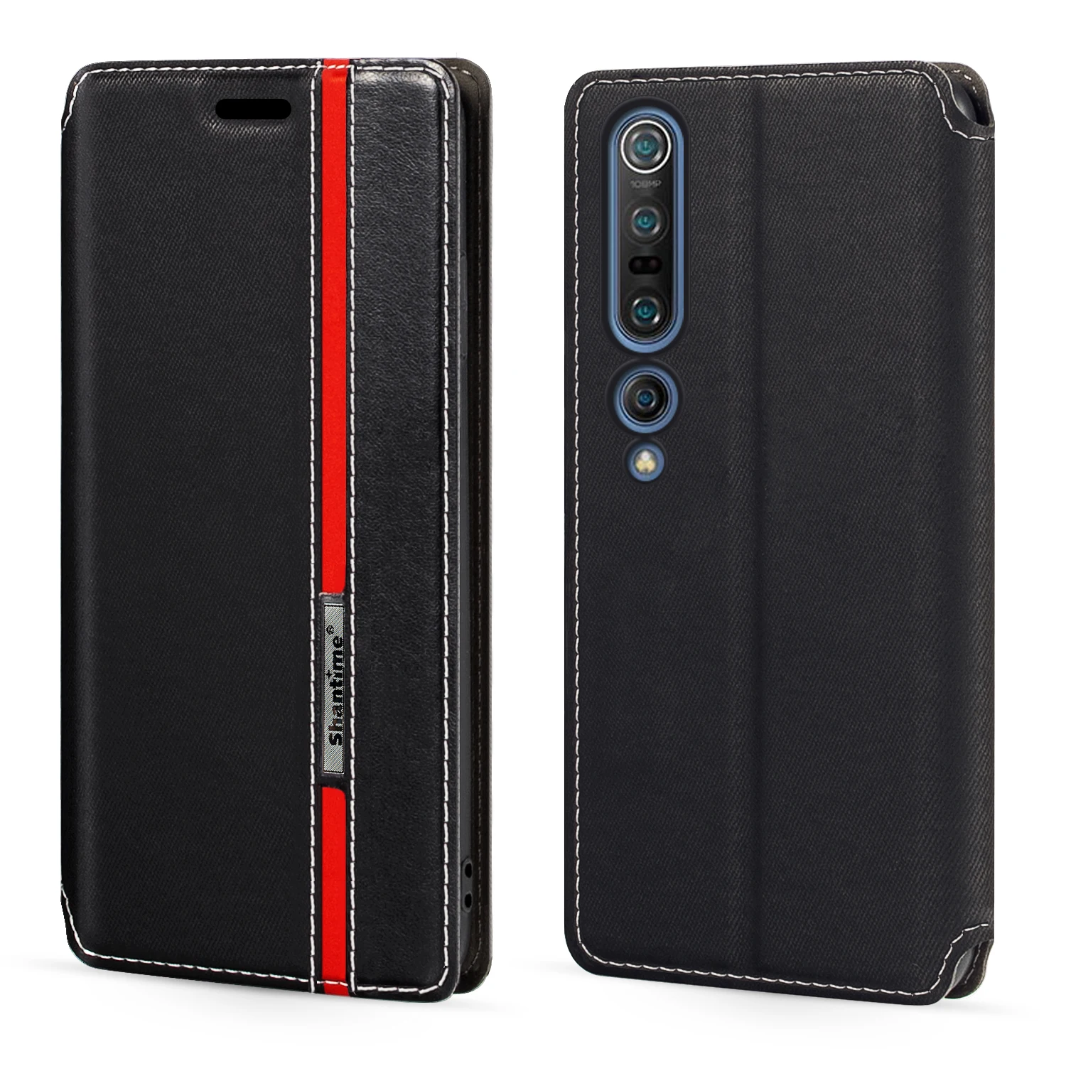 

Модный разноцветный кожаный чехол-книжка с магнитной застежкой для Xiaomi Mi 10 Pro