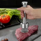 Tenderizer мяса из нержавеющей стали 304, прочный 21 Ультра Острый Клинок с иглой, Tenderizer для стейка, говядины, кухонные инструменты для готовки