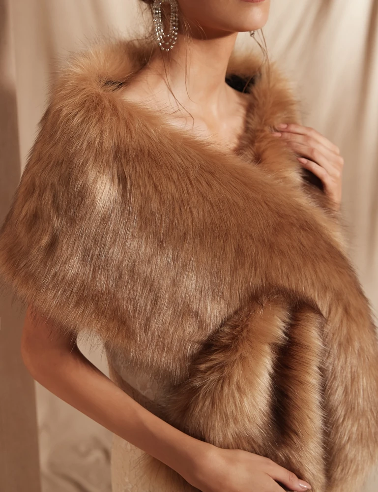 2019 Свадебный Топ Болеро женский свадебный Шарф Палантин коричневые накидки для