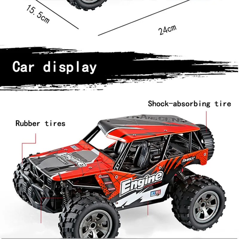 1:24 RC автомобиль высокоскоростной грузовик внедорожный Rc багги Дрифт машина
