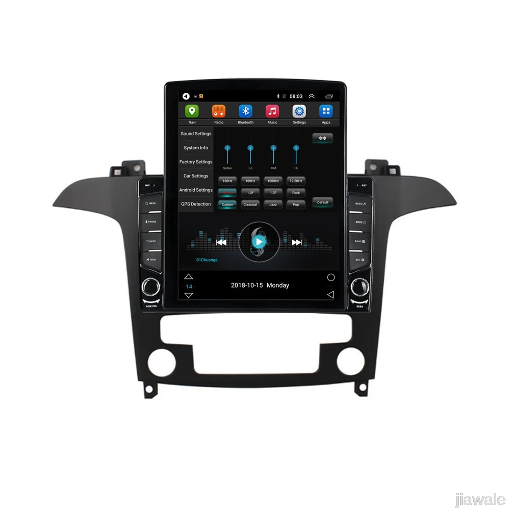 

9.7" octa-core tesla style vertical screen Android 10 Car GPS video Multimedia for ford S-Max Galaxy 2007-2008