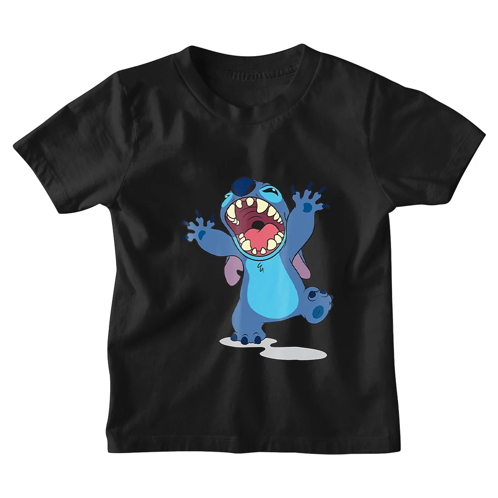 

Children T-shirts Disney Lilo & Stitch Summer New Cartoon Printing Fashion Casual Short Sleeve Dropship T Shirts Kids Unisex Top