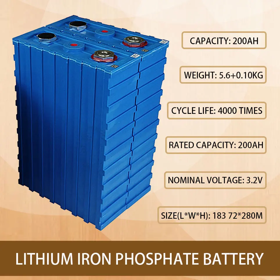 

16PCS/Lot lifepo4 rechargeable batteries 3.2v200ah cell 2020 new calb se200fi plastic 12v24v block ev solar eua