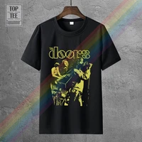 short sleeves cotton fashion t shirt free shipping the doors live neon yellow adult t shirt