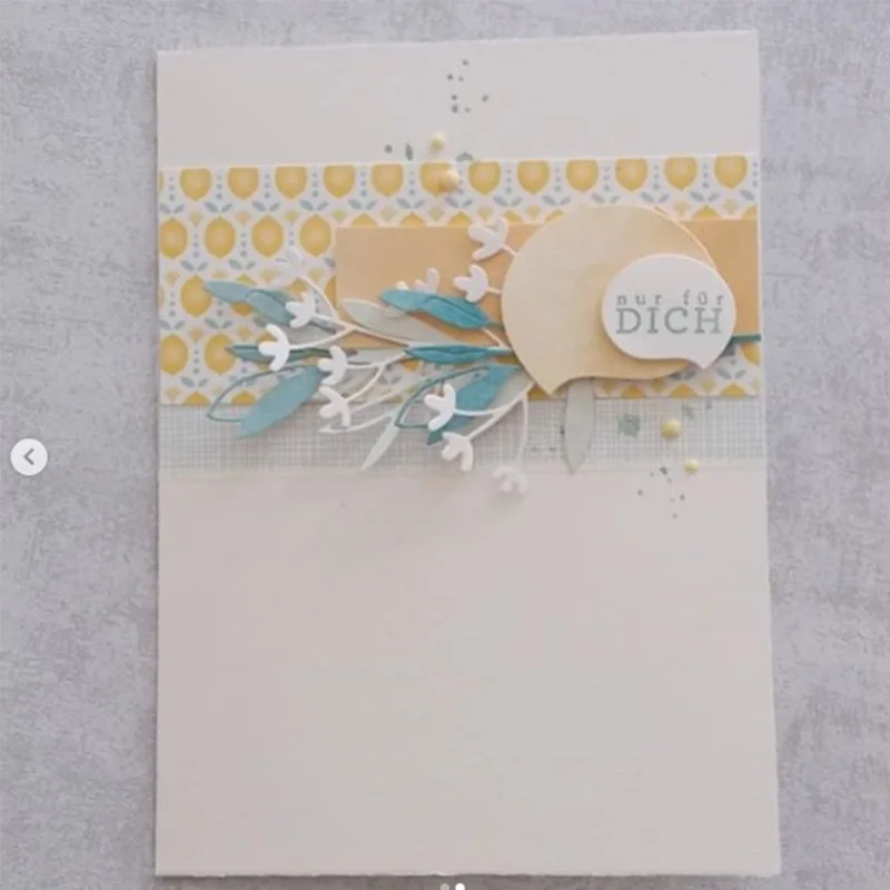 Металлические штампы в виде ветки с листьями пресс форма новинка 2019 для