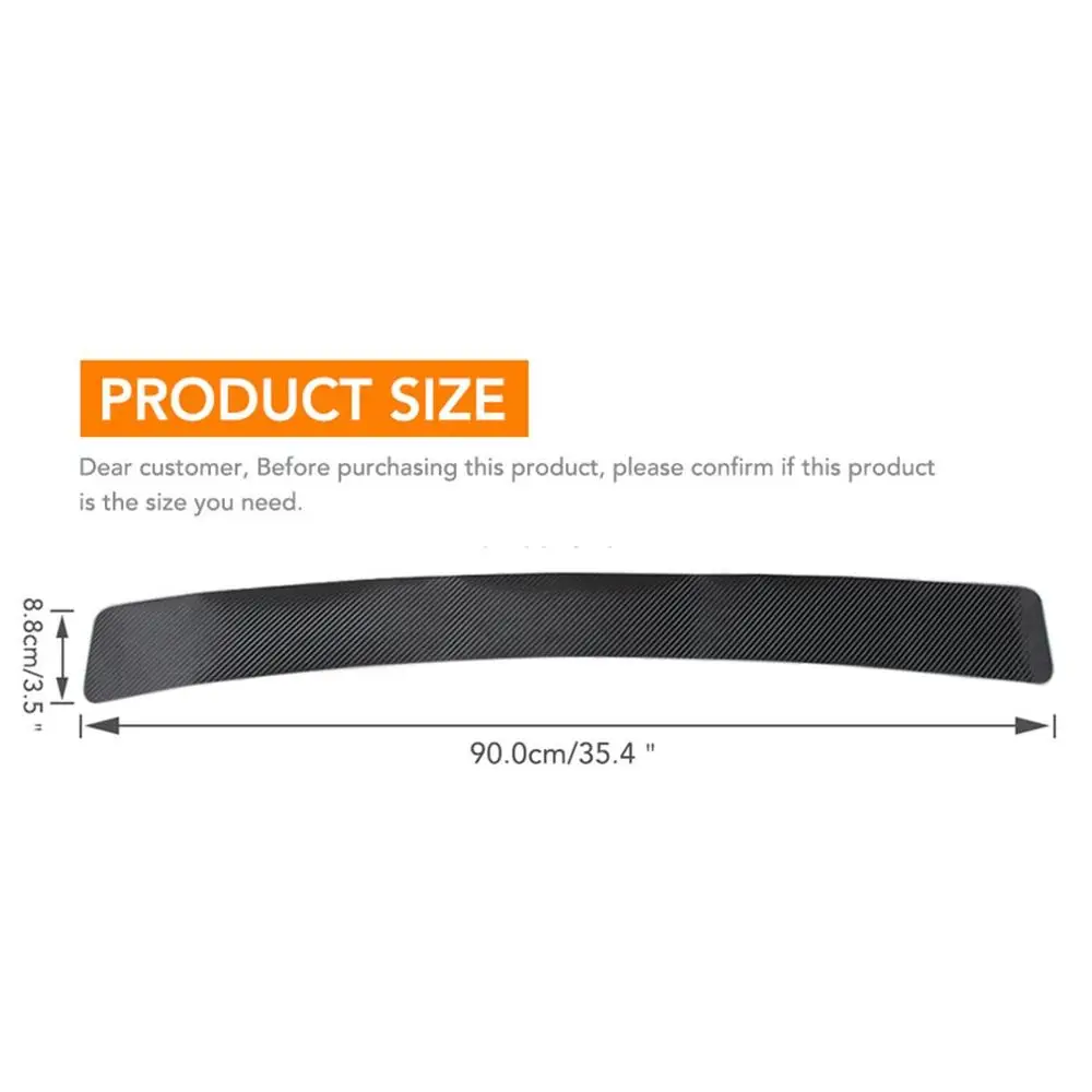 Автомобильные универсальные пороговые наклейки из углеродного волокна защитная