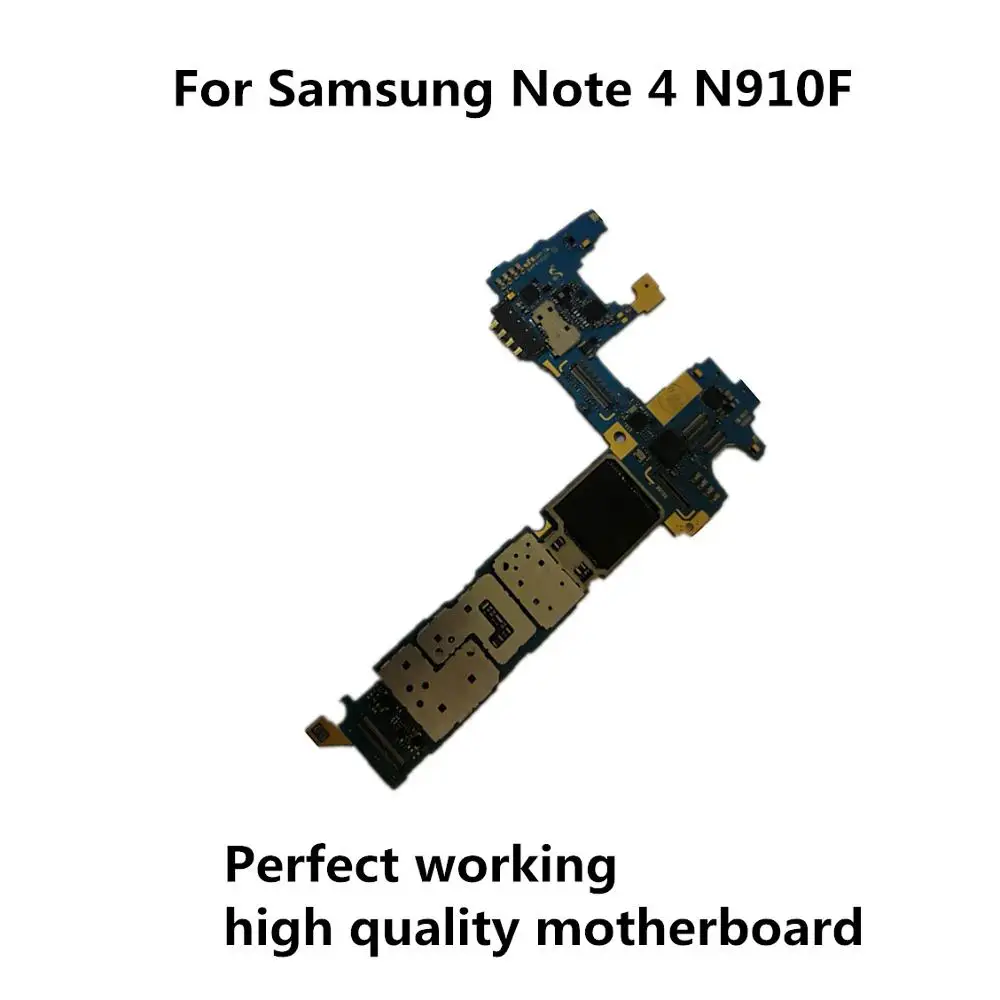 Б/у оригинальная материнская плата для Samsung Note 4 N910F разблокированная
