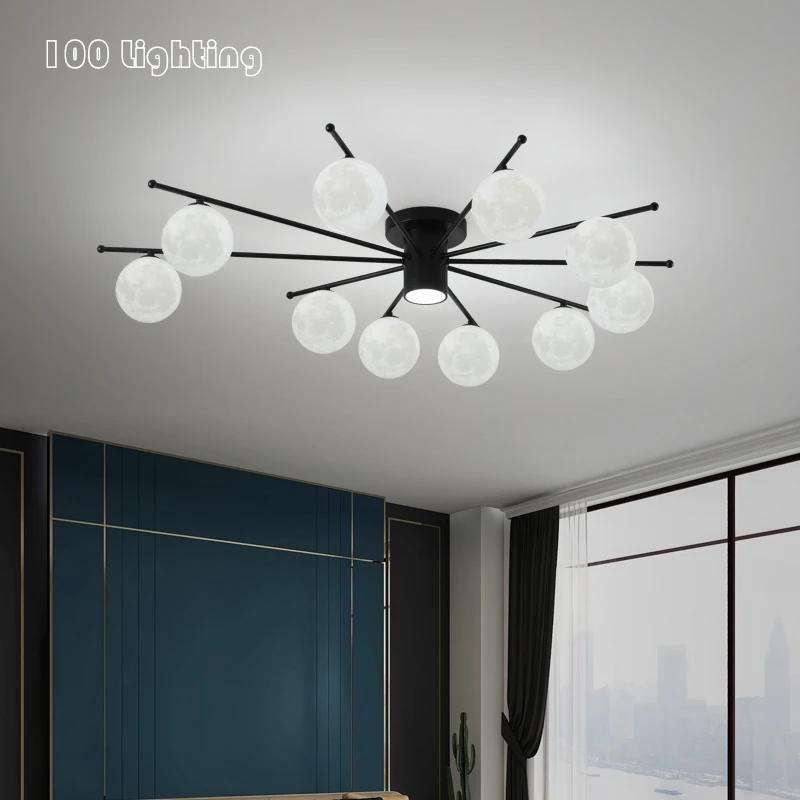 

Подвесной светильник из прозрачного белого стекла, светодиодный светильник, новый дизайн, для гостиной, ресторана, подвесные светильники G9 ...