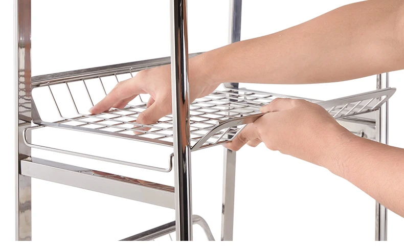 Кухонная полка из нержавеющей стали 304 для хранения посуды бытовой ящик | Дом и