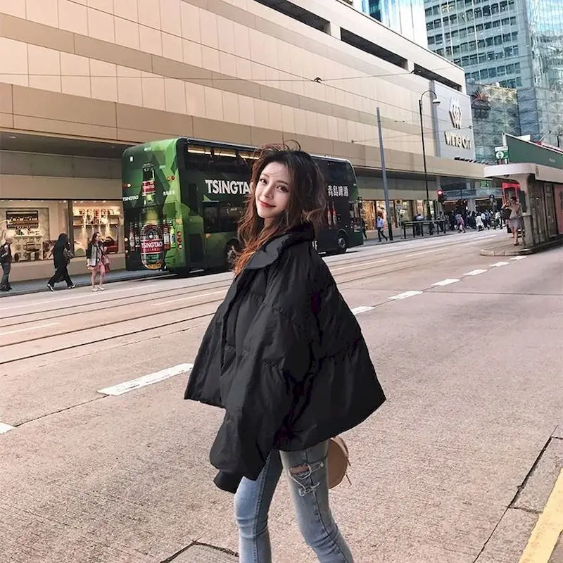 

bright cotton thicken tops jackets winter clothes goth woman jacket plus size clothing hooded couple coat Korean 2020 fashion