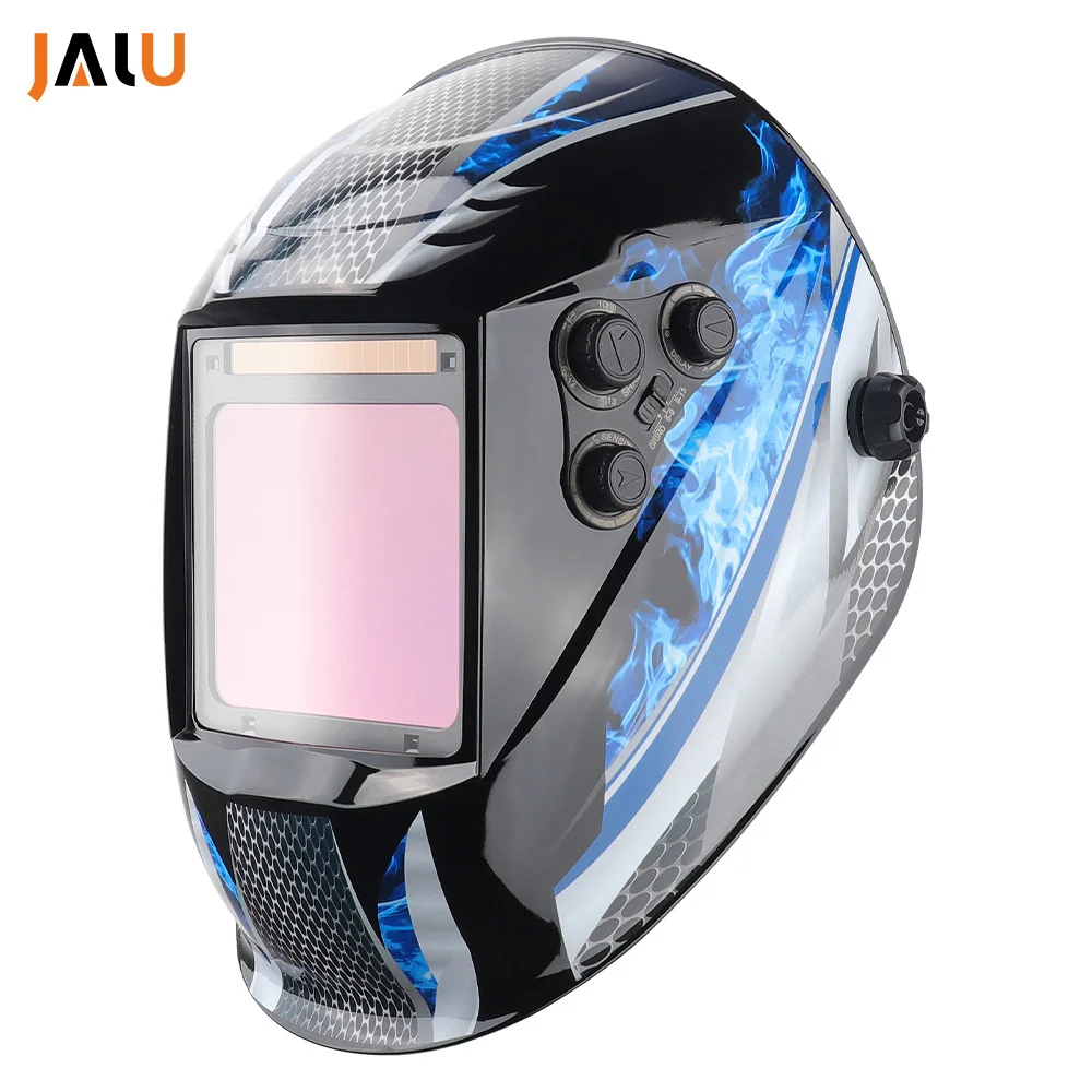 

Маска сварочная с автозатемнением, большой размер, 100x97 мм, 4 датчика