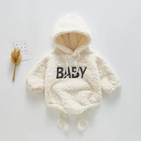 baby girl clothes 2021 winter models female baby siamese romper letters go out climbing clothes baby girl romper