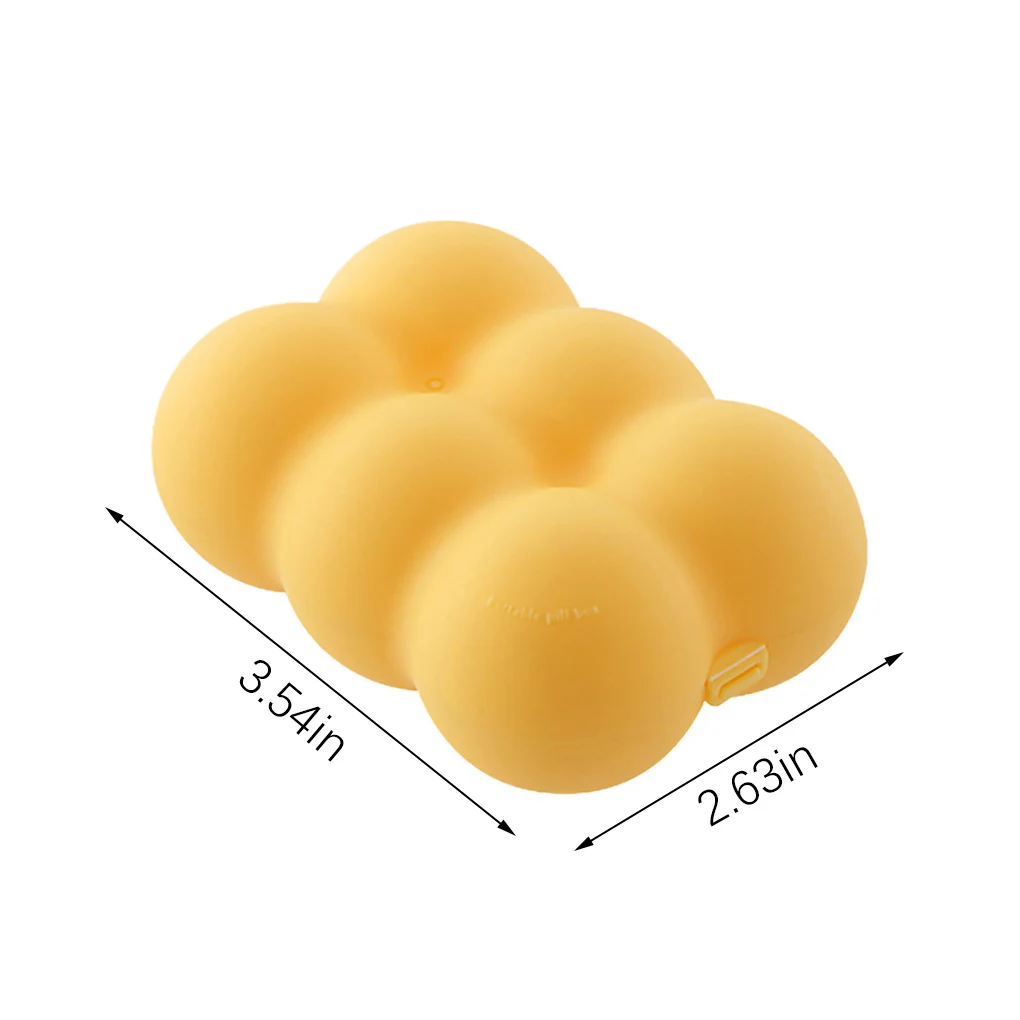 

Portable 6 Slots Medicine Pill Storage Box Cute 6 Grids Pills Case Dispenser Pill Organizer Pillbox Container Mini Drug Divider