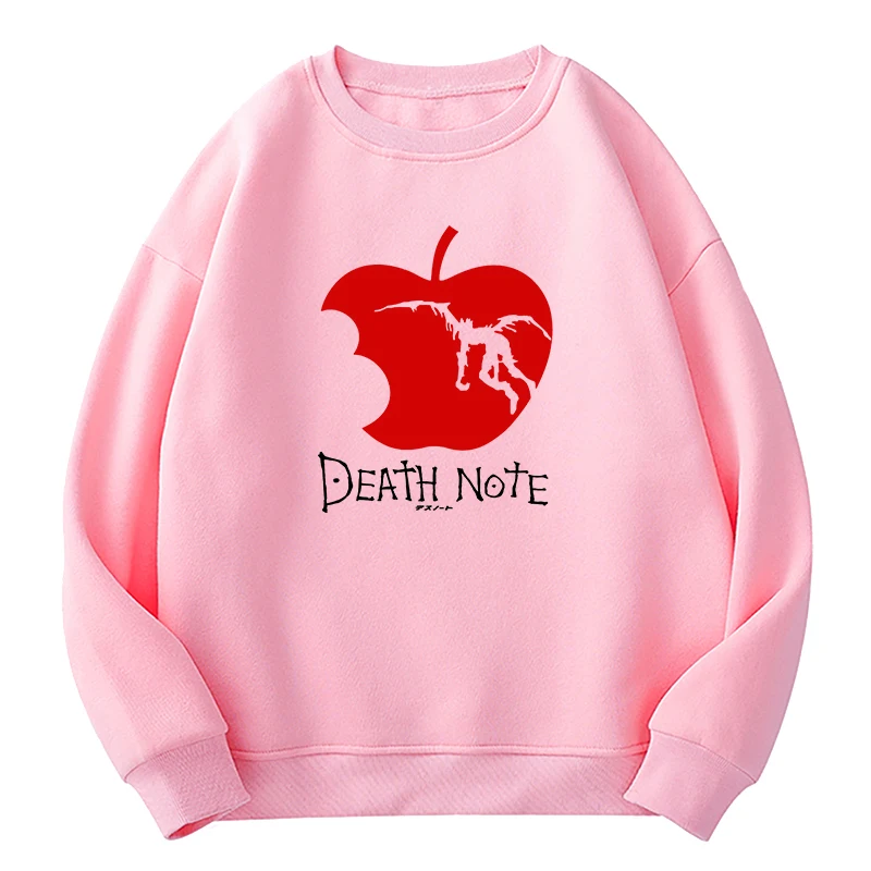 

Death Note Hoodies Women Autumn/Winter Japanese Anime Manga Hoodie Female Loose Oversized O-Neck Casual Kawaii Harajuku Pullover