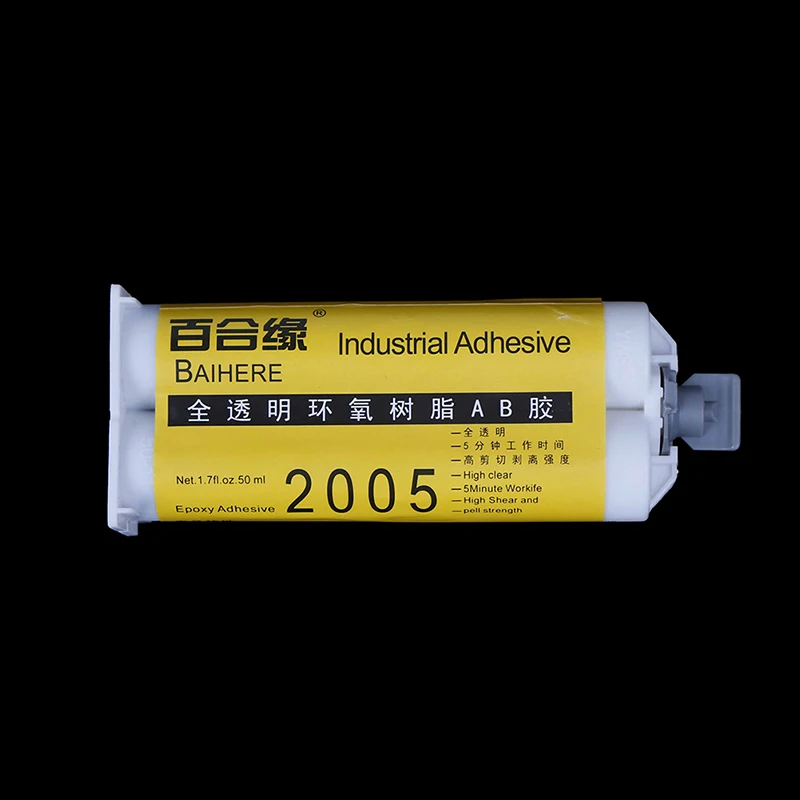 50ml AB Glue Crystal Epoxy 5 Seconds Glass Fiber Ceramic Hard Plastic Resin Adhesive | Канцтовары для офиса и дома