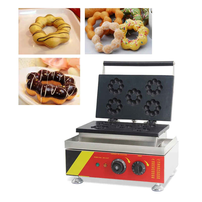 Коммерческая волновая машина для пончиков с цветами сливы электрическая NP540