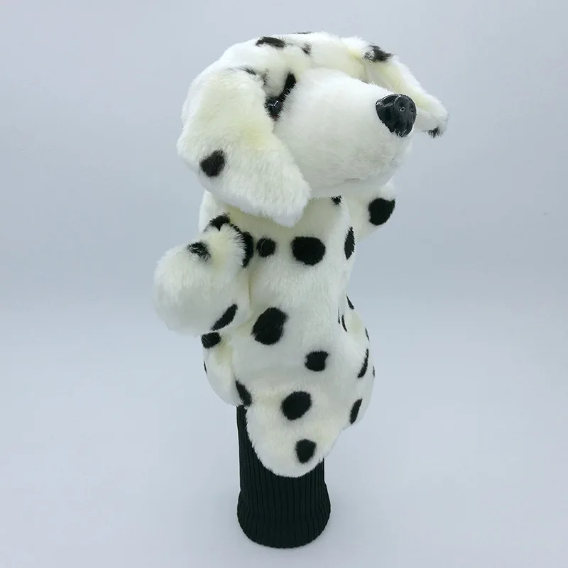Mini Spotty Dog Golf Head Cover Fairway Hybrid Woods Headcover Cartoon Animal Mascot Novelty Cute Gift | Спорт и развлечения