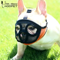 hoopet pet small dog french bulldog muzzle dog mouse basket breathable muzzle for dogs leash harness supplies