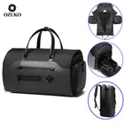 Многофункциональная дорожная сумка OZUKO для мужчин, вместительный чемодан для хранения костюмов, водонепроницаемый спортивный мешок для путешествий, карман для обуви