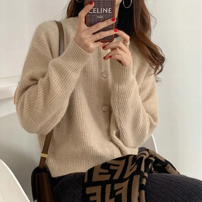

Cmaz Cardigan Sweater Loose Women's Short Coat Spring 2021