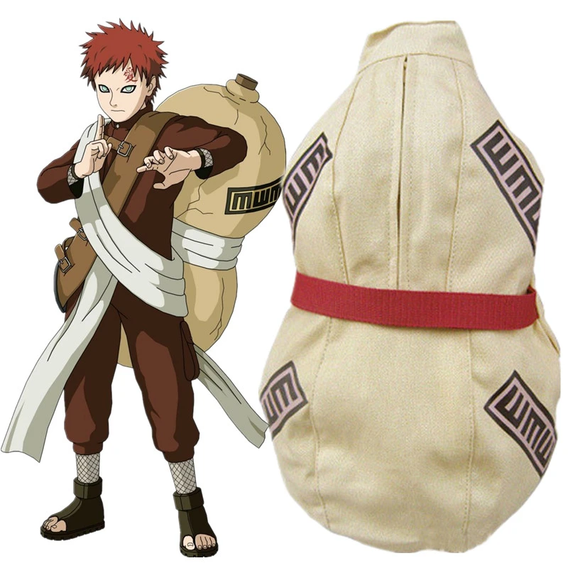 Anime Hokage Ninja Kazekage Gaara Akatsuki Cosplay Gourd Student School Waist Messenger Bags Single Shoulder Bag Prop