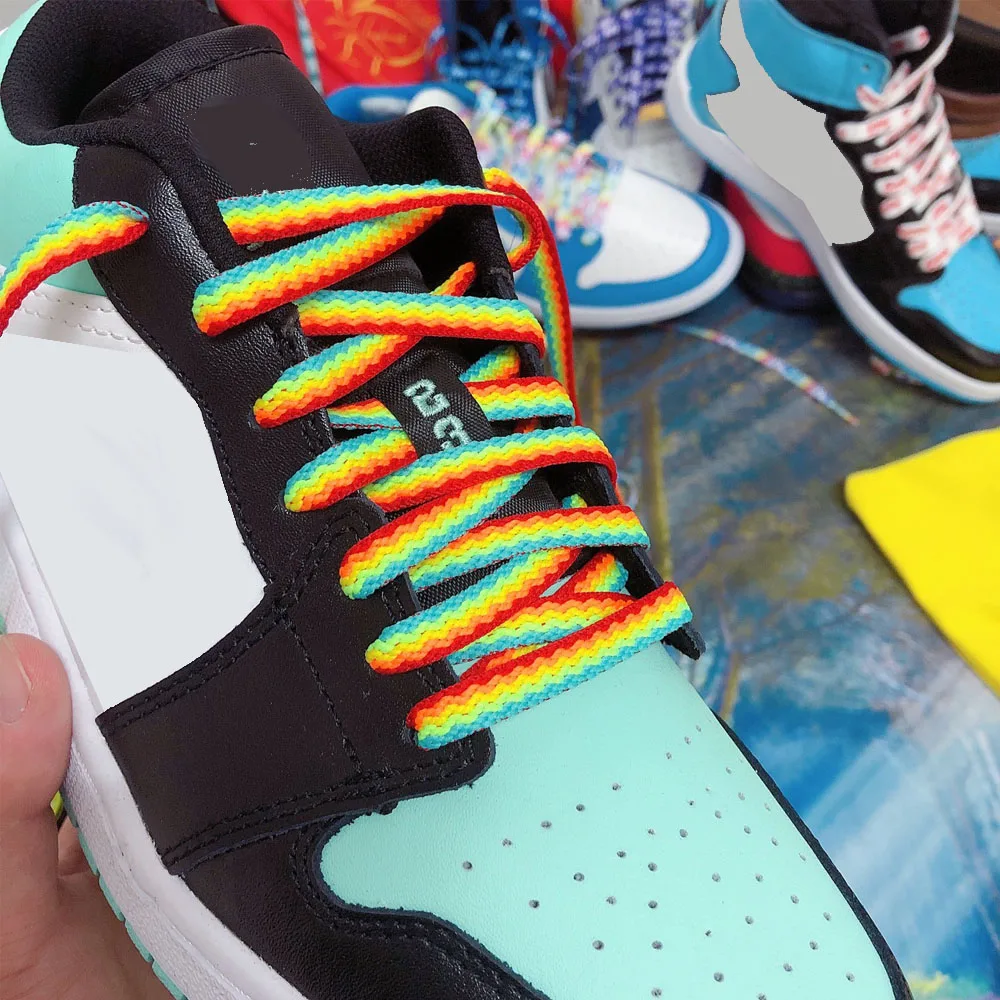 

Rainbow Sneaker Shoes Laces Shoelaces Casual Bootlaces Fashion Shoe Accessories Shoelaces Shoes Rope Classic Sport Unisex
