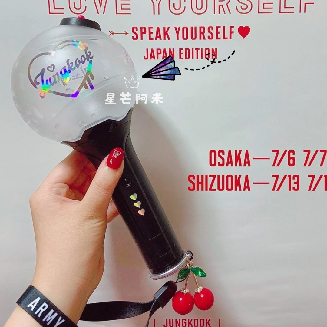 1 шт. Kpop bangtan boys flash наклейки для светильник Лой палочки декоративная вая палочка