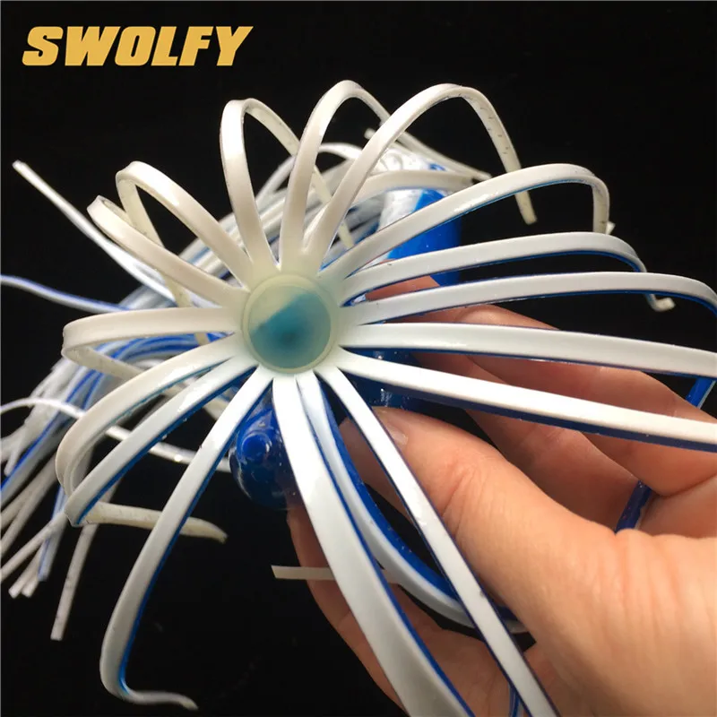 Swolfy 5 шт. 30 см 40 г осьминог приманки кальмары Рыболовная Приманка Мягкая приманка