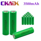 Литиевые аккумуляторы MJ1, 100% в, 3,7 мА  ч, 3500, 10 шт., 18650 оригинал, для фонариков, 18650, LG MJ1, 3500 мА  ч