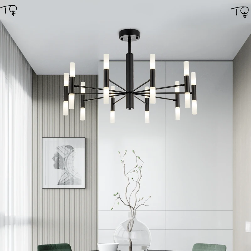 

Luxurious Molecular Chandelier Led light Fixture Lustre Postmodern Nordic Simple Personality Creative Dining Living Room Bedroom