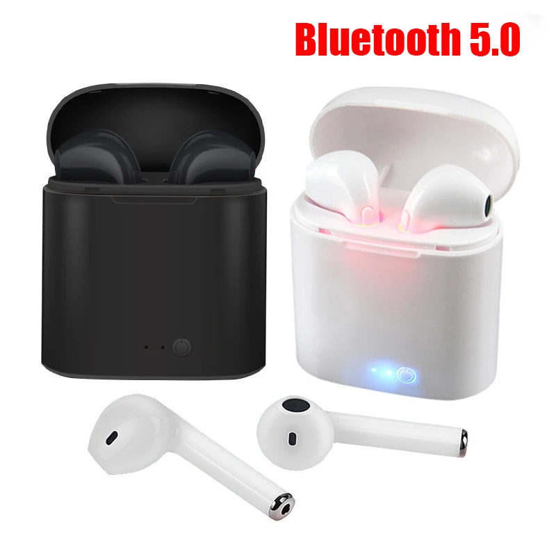 I7s Tws Bluetooth наушники спортивные Беспроводные наушники с зарядными стручками для Apple iPhone Xiaomi huawei samsung