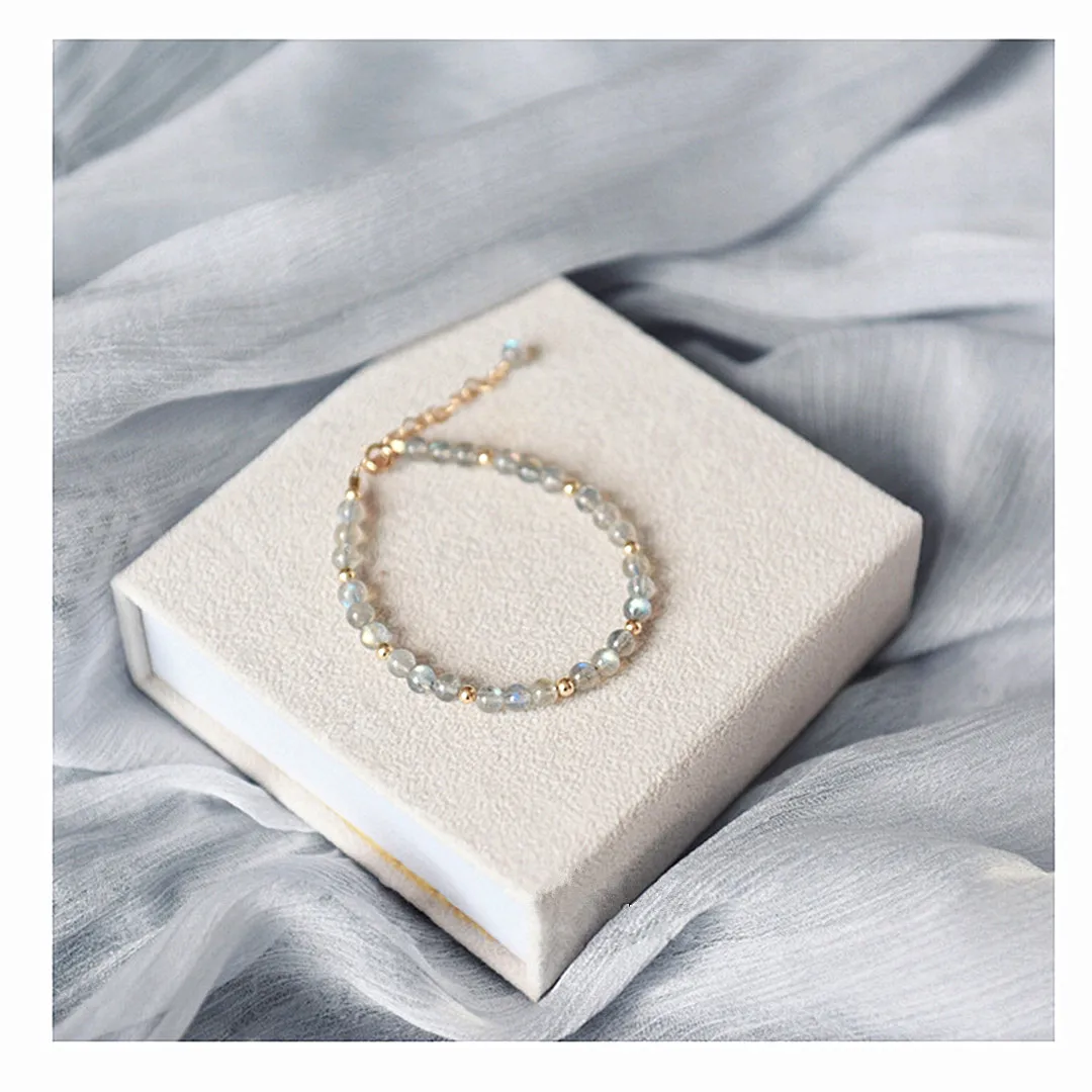 Браслет из натурального Лабрадорита Женский ювелирное изделие ручной работы