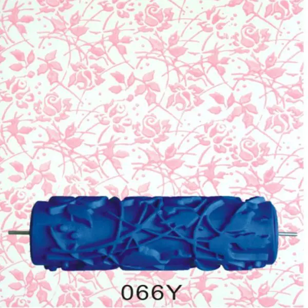

15cm Empaistic Flower Blue Rubber Painting Roller Machine Wall Decor Art