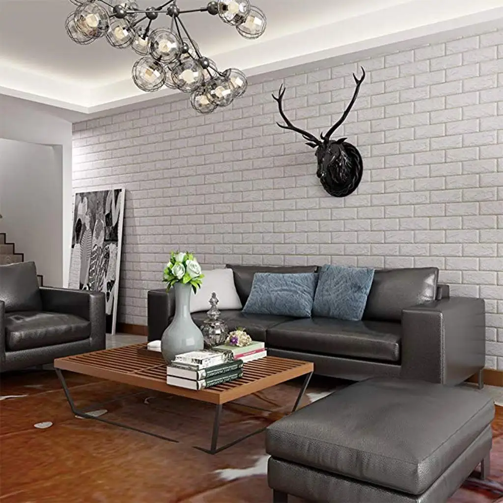 3D кирпичные настенные наклейки 70*77 см водонепроницаемые Обои DIY Декор