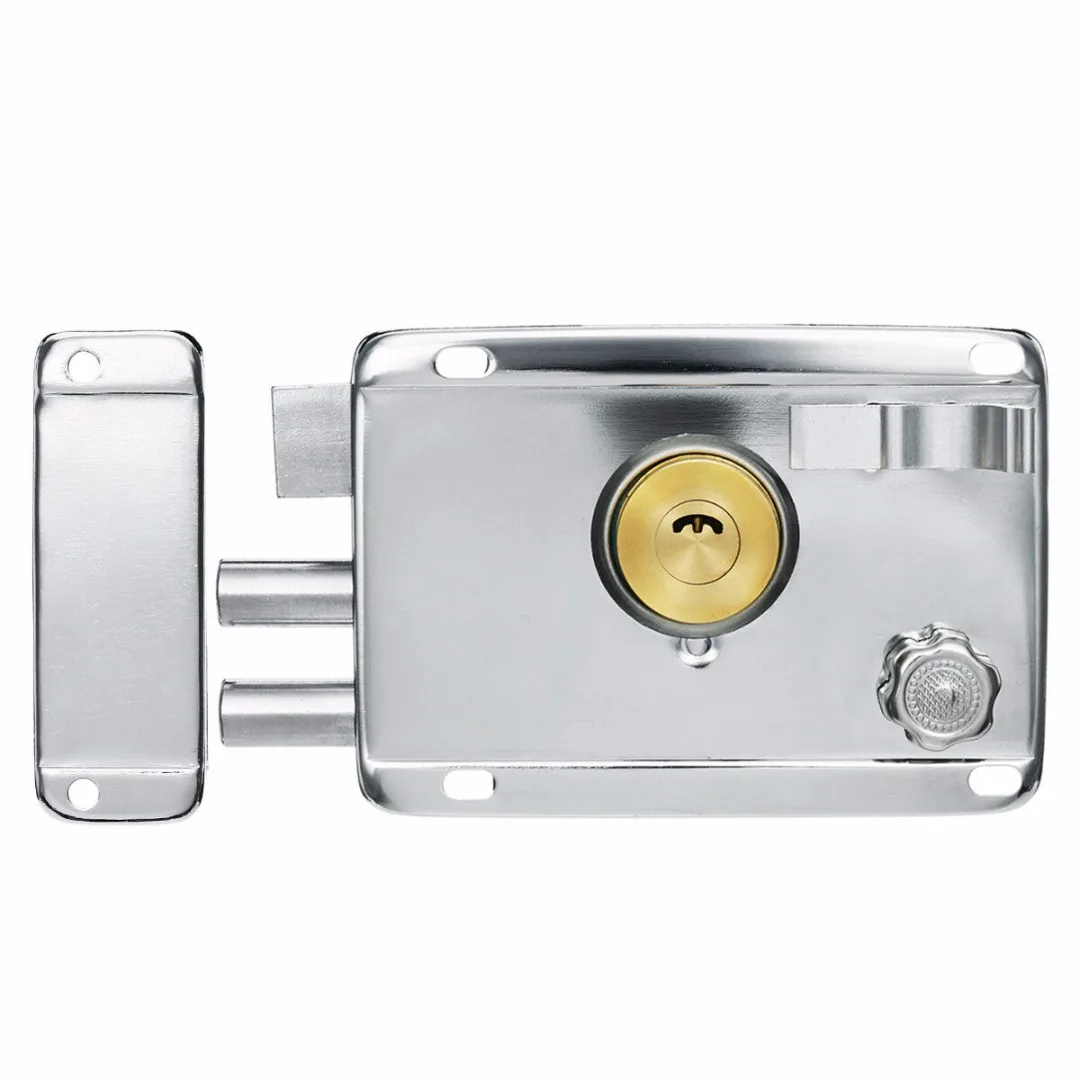 Right Deadbolt 4 типа наружные железные дверные замки страховой замок безопасности Противоугонный замок ворота врезной замок для дверного мебельного Оборудования - Цвет: Right Deadbolt
