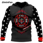 Камуфляжные мужские толстовки с 3D-принтом пожарного, повседневный Свитшот унисекс, пуловер в стиле Харадзюку, женский спортивный костюм, пальто, куртка в стиле хип-хоп 12