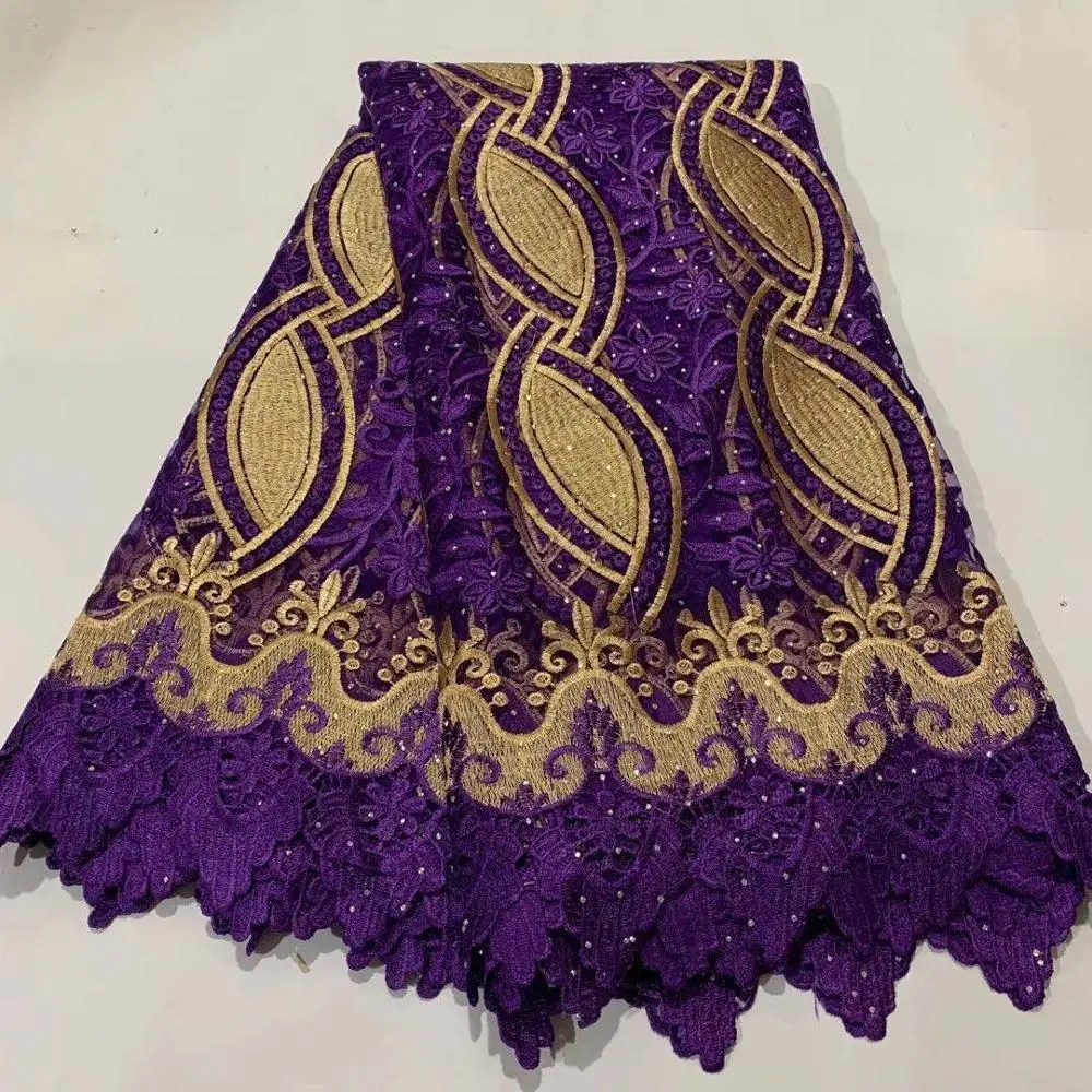

Guipure Net Lace Fabric,2020 Latest African Lace Embroiderey French Cord Lace Fabric High Quality Nigeria Net Lace Fabric