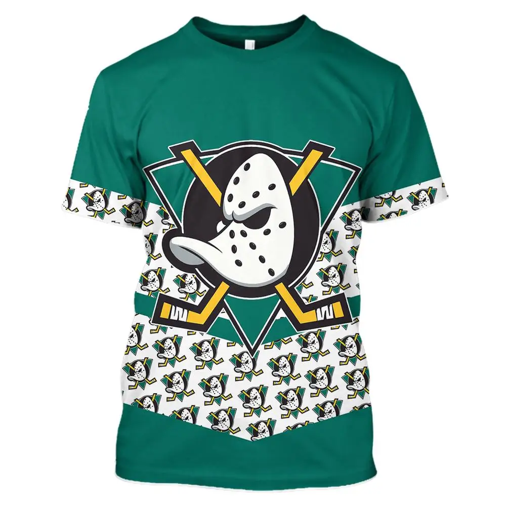 Новая 3D печать Анахайм утка Футболка мужская и женская спортивная футболка модная Повседневная Harajuku с