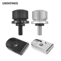 motorcycle rear seat bolt tab screw mount knob cover knurled for harley dyna super glide low rider electra glide 14 20